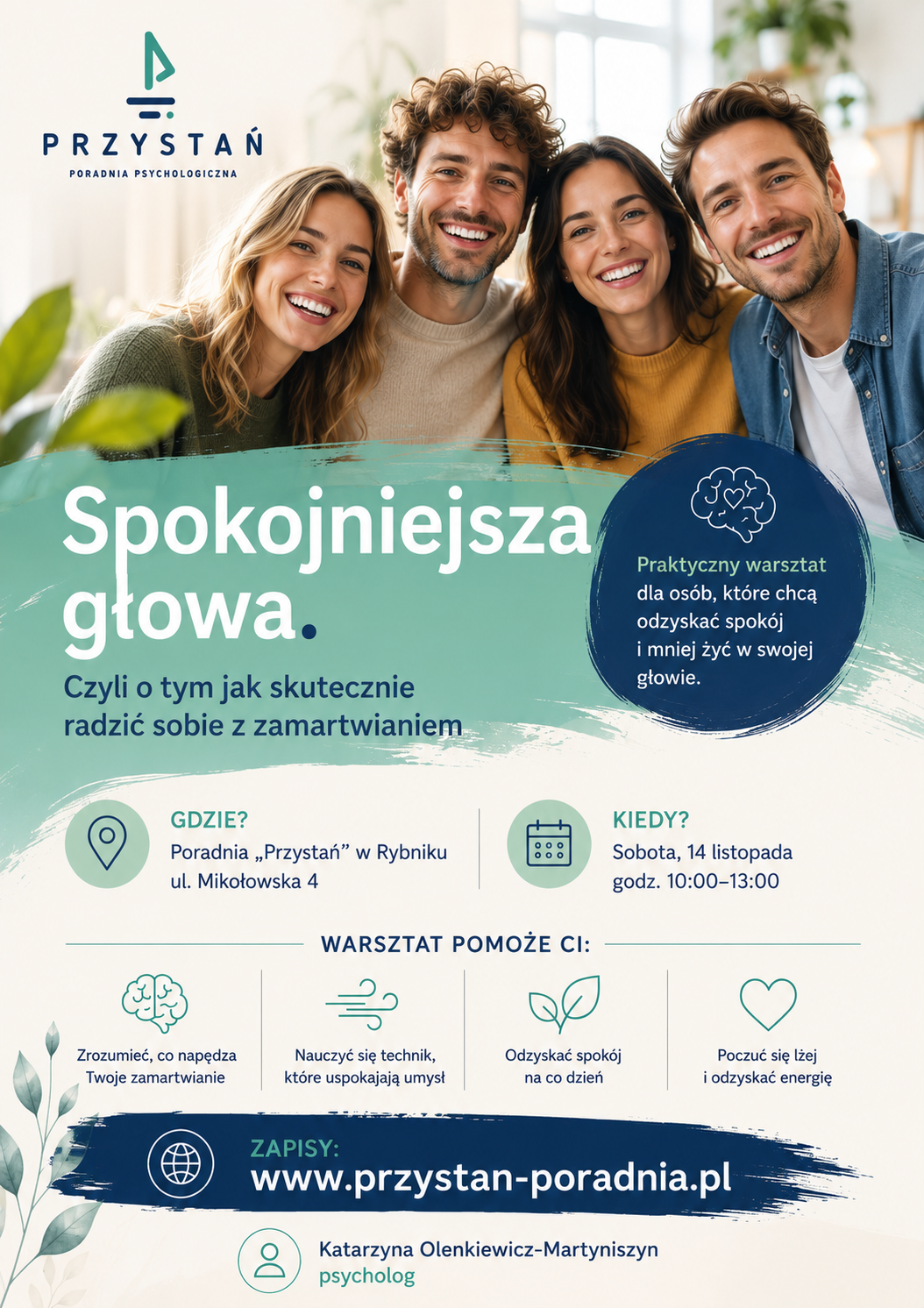 Spokojniejsza głowa. Czyli o tym jak skutecznie radzić sobie z zamartwianiem