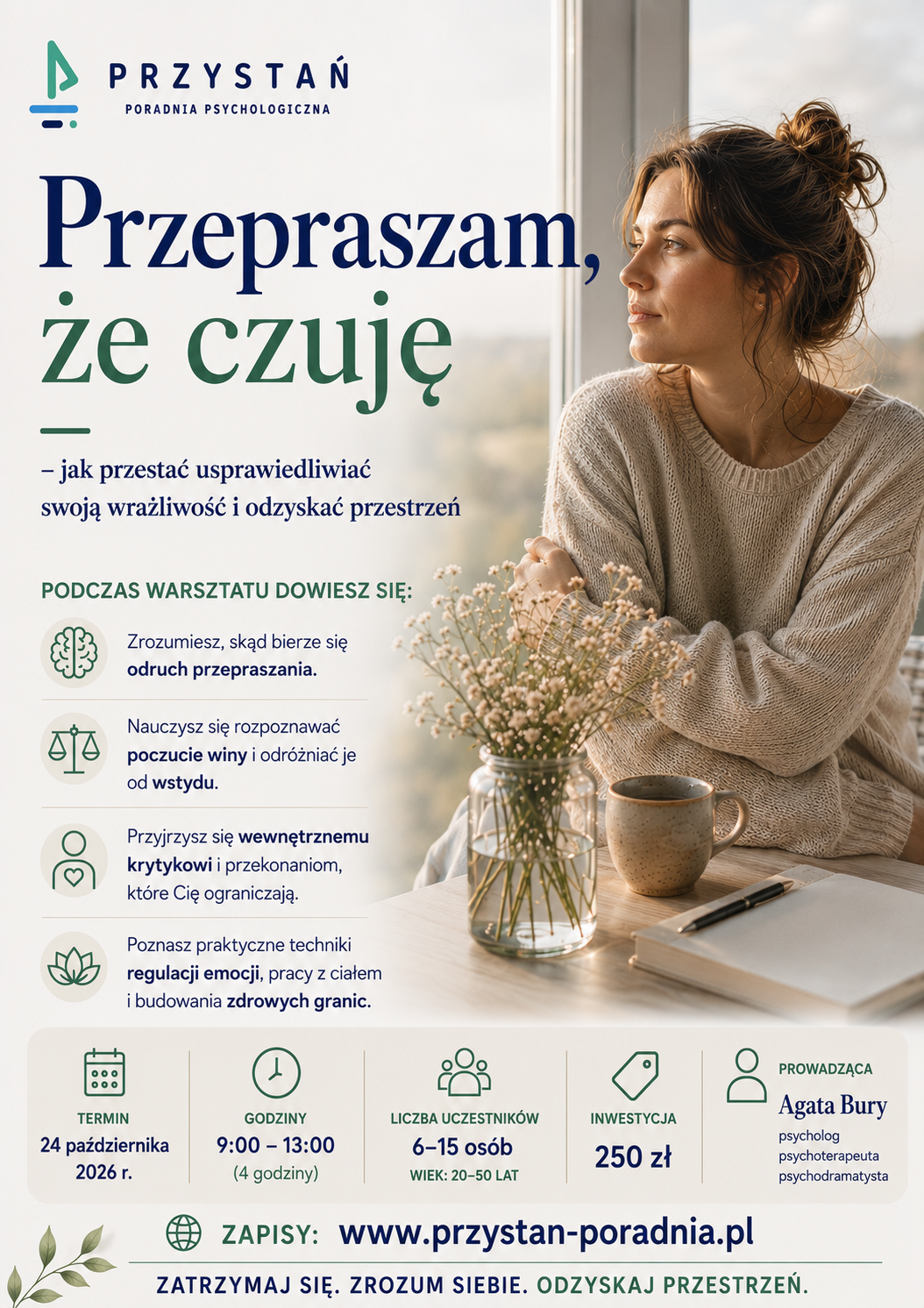 "Przepraszam, że czuję” – jak przestać usprawiedliwiać swoją wrażliwość i  odzyskać przestrzeń 